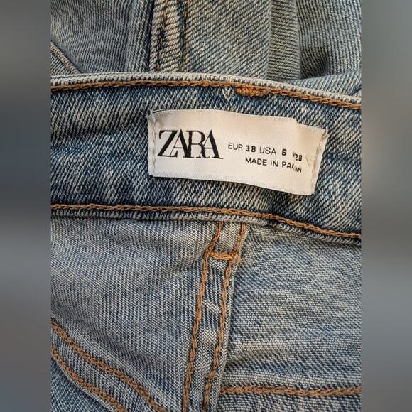 Zara Mid Waist Ripped Skinny Jeans - Picture 7 of 7